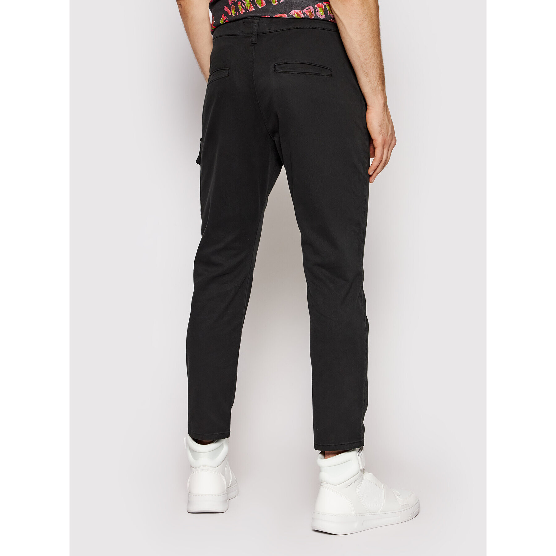 Young Poets Society Pantaloni din material Aris Cotton 106438 Negru Regular Fit - Pled.ro