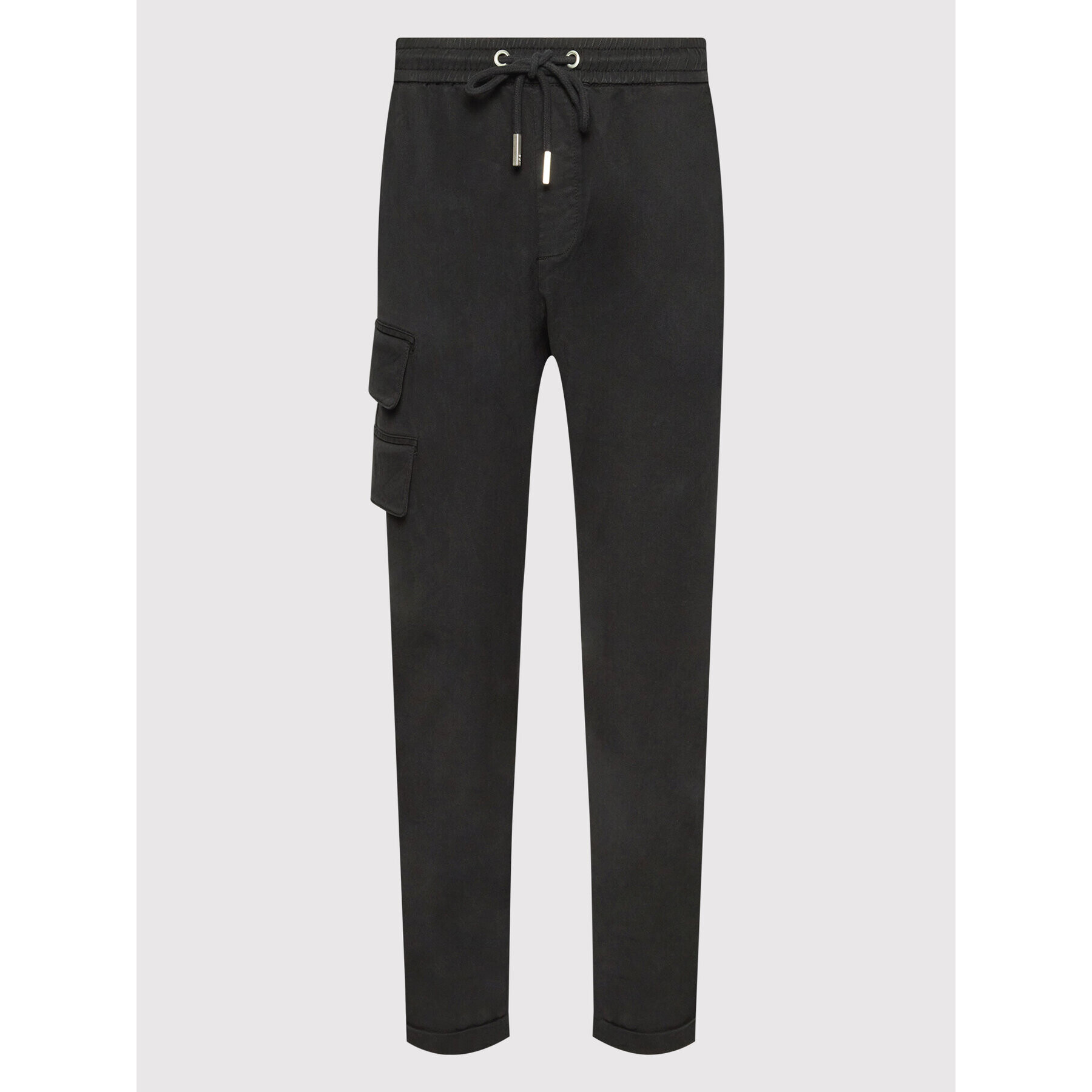 Young Poets Society Pantaloni din material Aris Washed 107021 Negru Regular Fit - Pled.ro