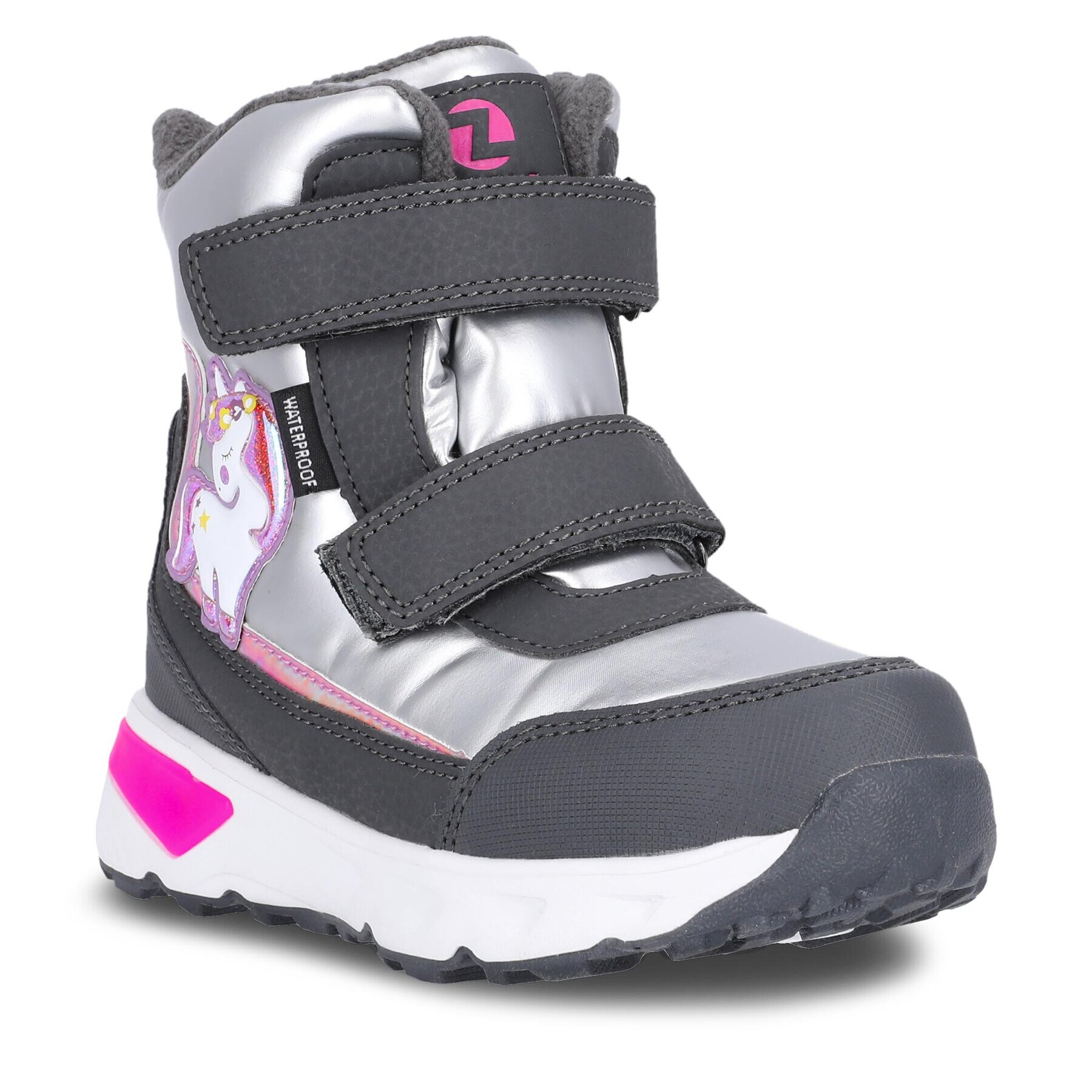 ZigZag Cizme de zăpadă Hidol Kids Boot w/Lights WP Z234125 Gri - Pled.ro