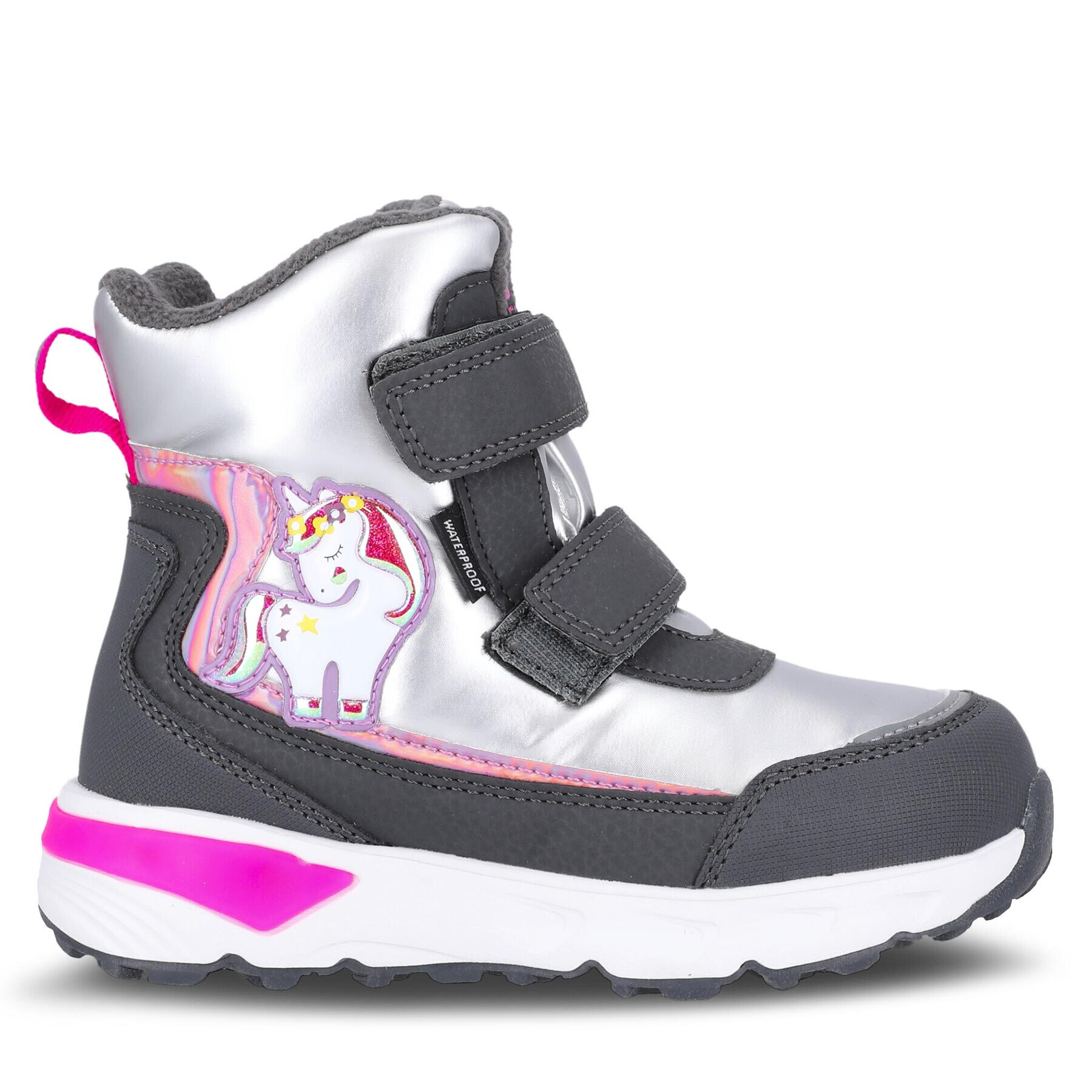 ZigZag Cizme de zăpadă Hidol Kids Boot w/Lights WP Z234125 Gri - Pled.ro