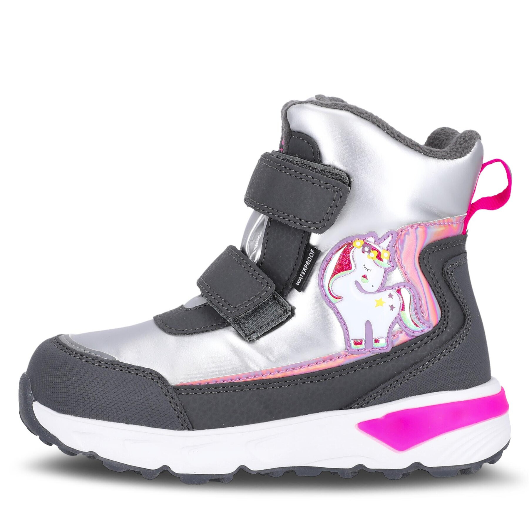 ZigZag Cizme de zăpadă Hidol Kids Boot w/Lights WP Z234125 Gri - Pled.ro