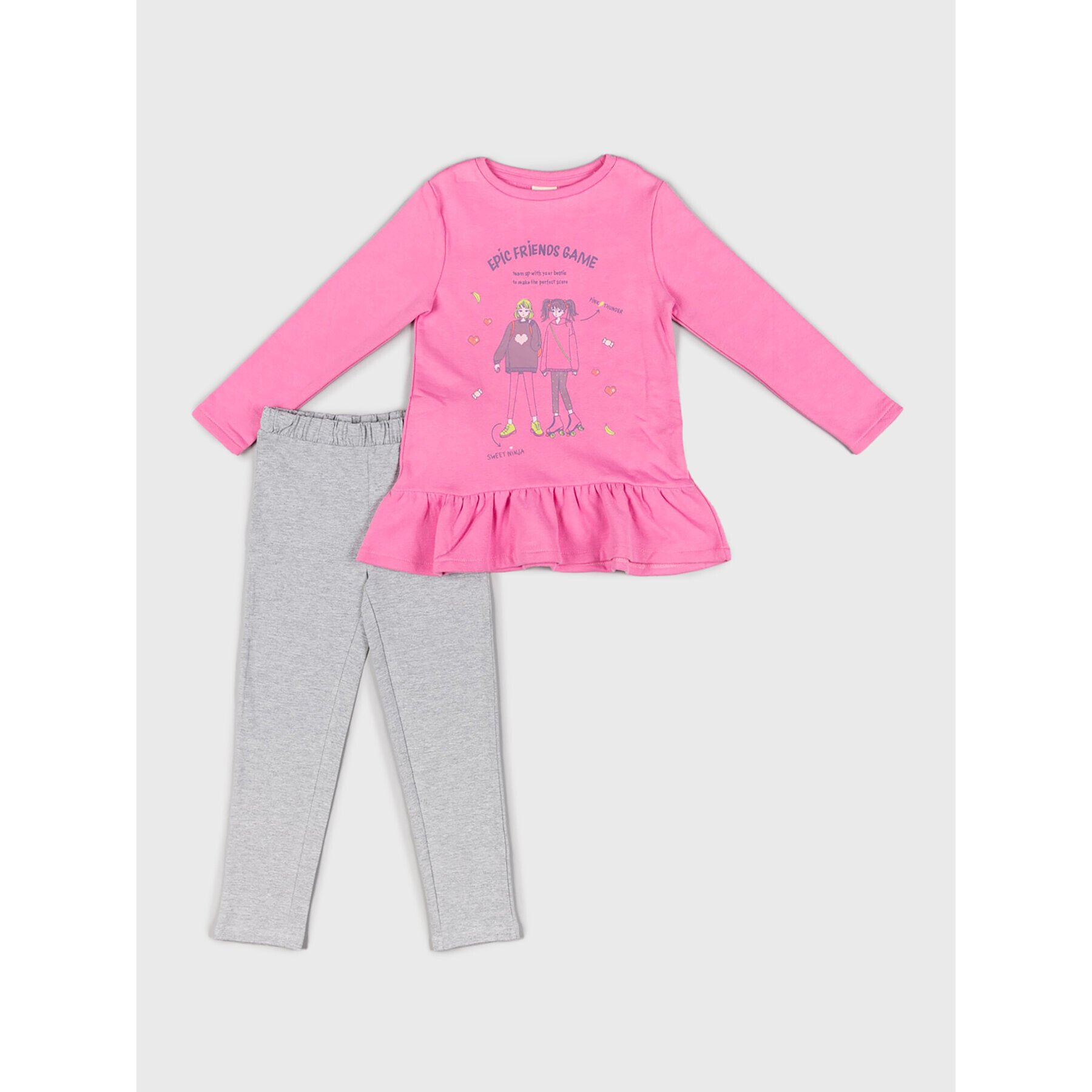 Zippy Set bluză și leggings 226-8904ZT Colorat Regular Fit - Pled.ro