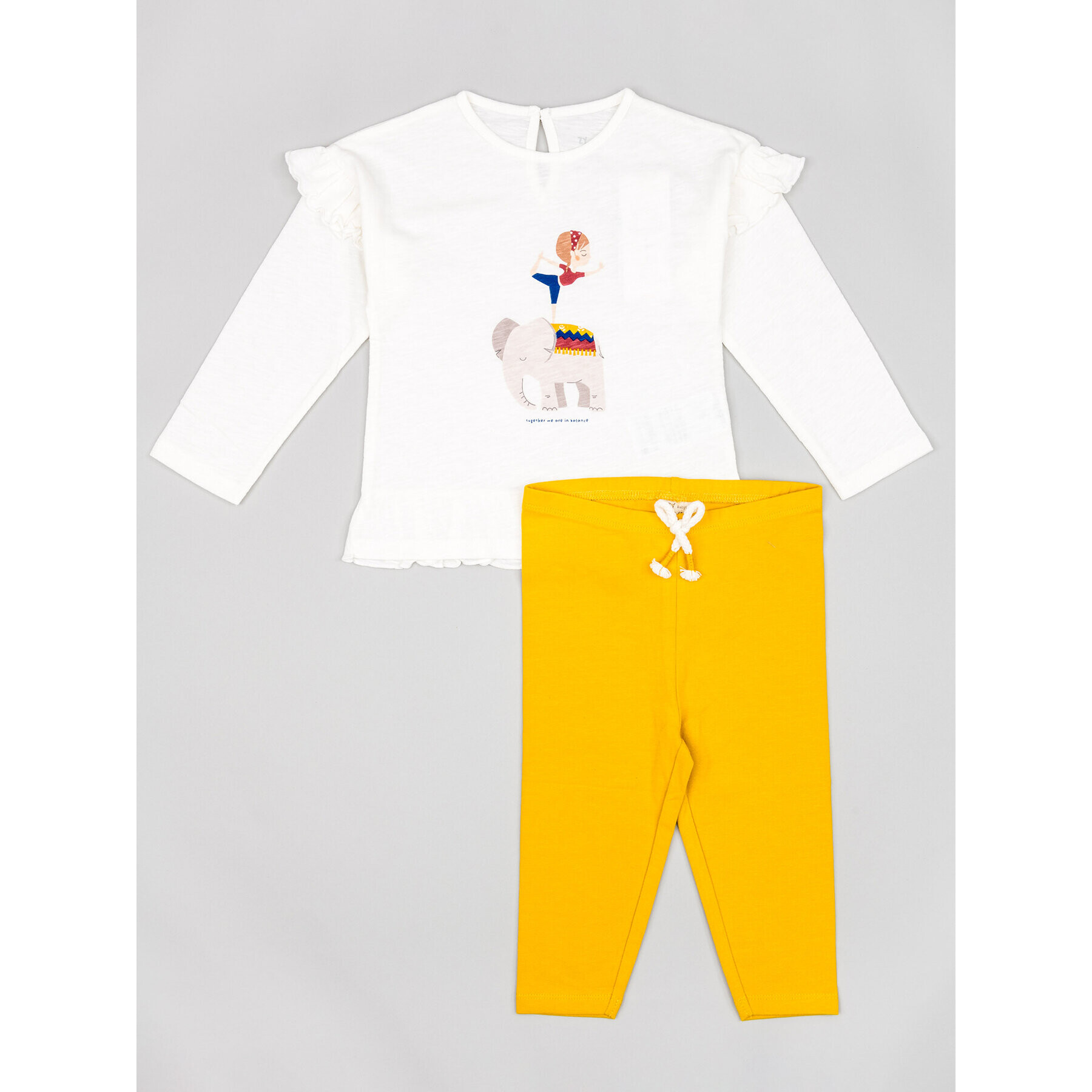 Zippy Set bluză și leggings ZBGAP0601 23001 Galben Regular Fit - Pled.ro