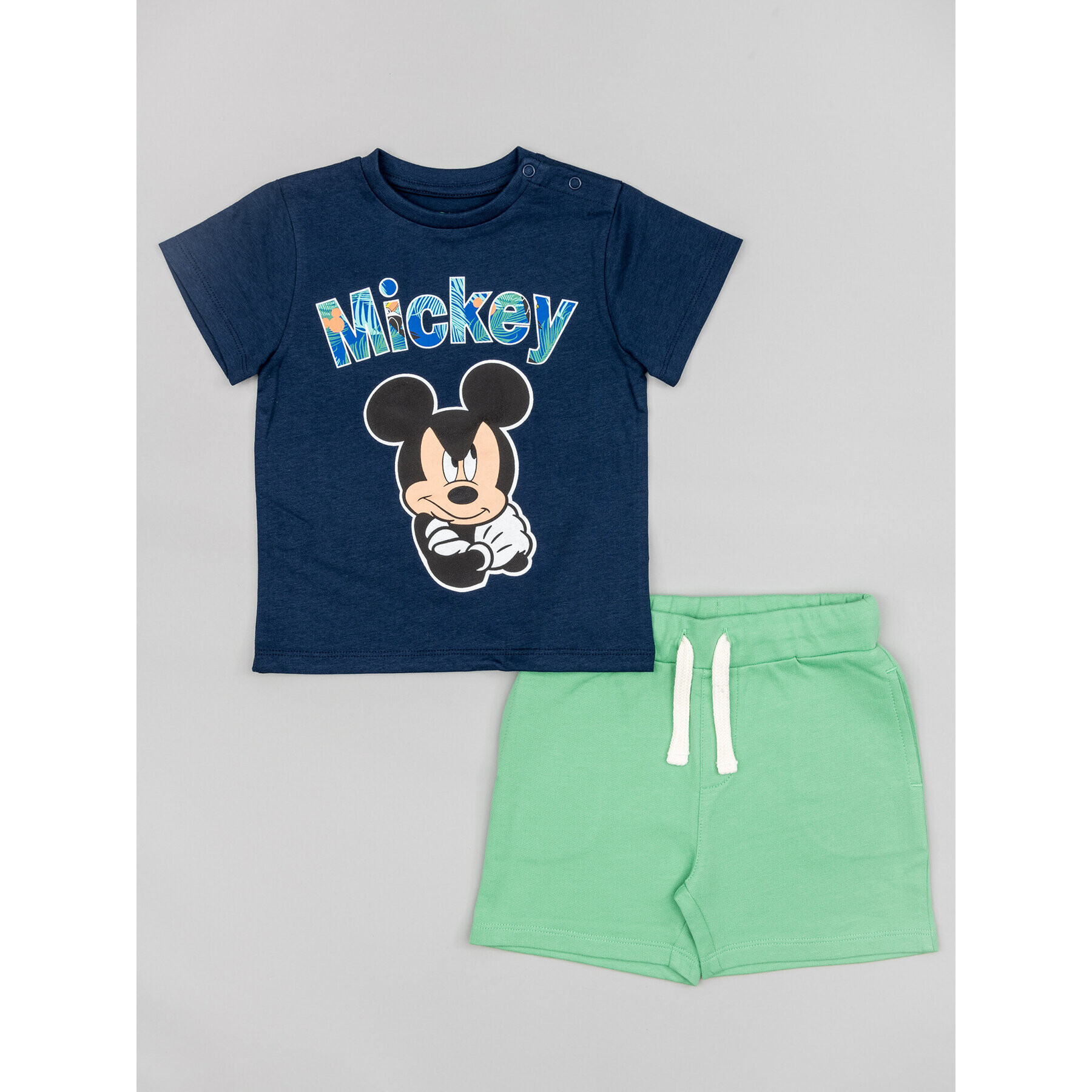 Zippy Set tricou și pantaloni scurți Myszka Miki ZBBAP0602 23001 Bleumarin Regular Fit - Pled.ro