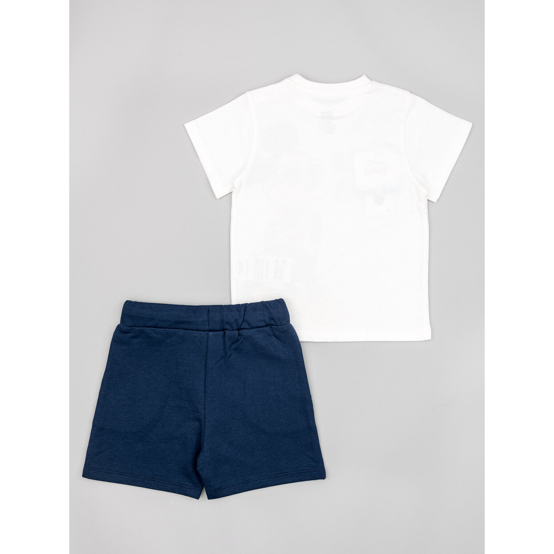 Zippy Set tricou și pantaloni scurți Myszka Miki ZBBAP0602 23002 Alb Regular Fit - Pled.ro