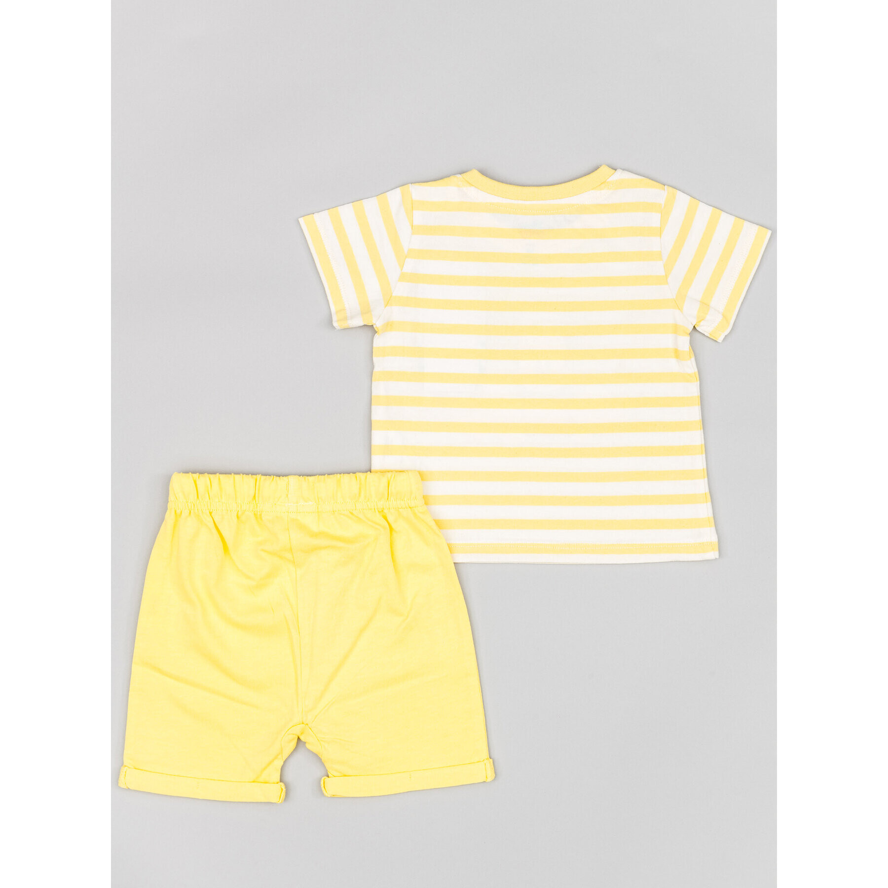 Zippy Set tricou și pantaloni scurți Myszka Miki ZNBAP0602 23008 Galben Regular Fit - Pled.ro