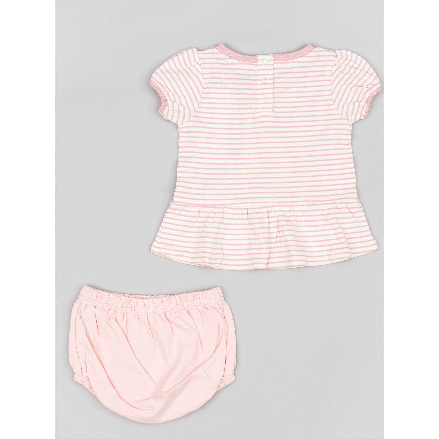 Zippy Set tricou și pantaloni scurți Myszka Minnie ZNGAP0602 23008 Roz Regular Fit - Pled.ro