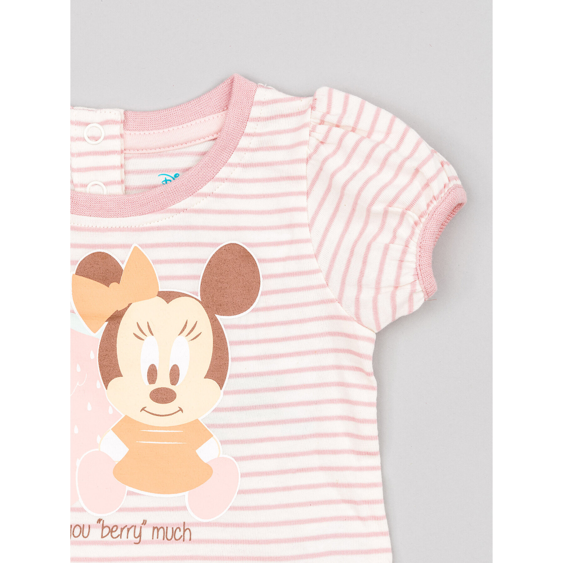 Zippy Set tricou și pantaloni scurți Myszka Minnie ZNGAP0602 23008 Roz Regular Fit - Pled.ro