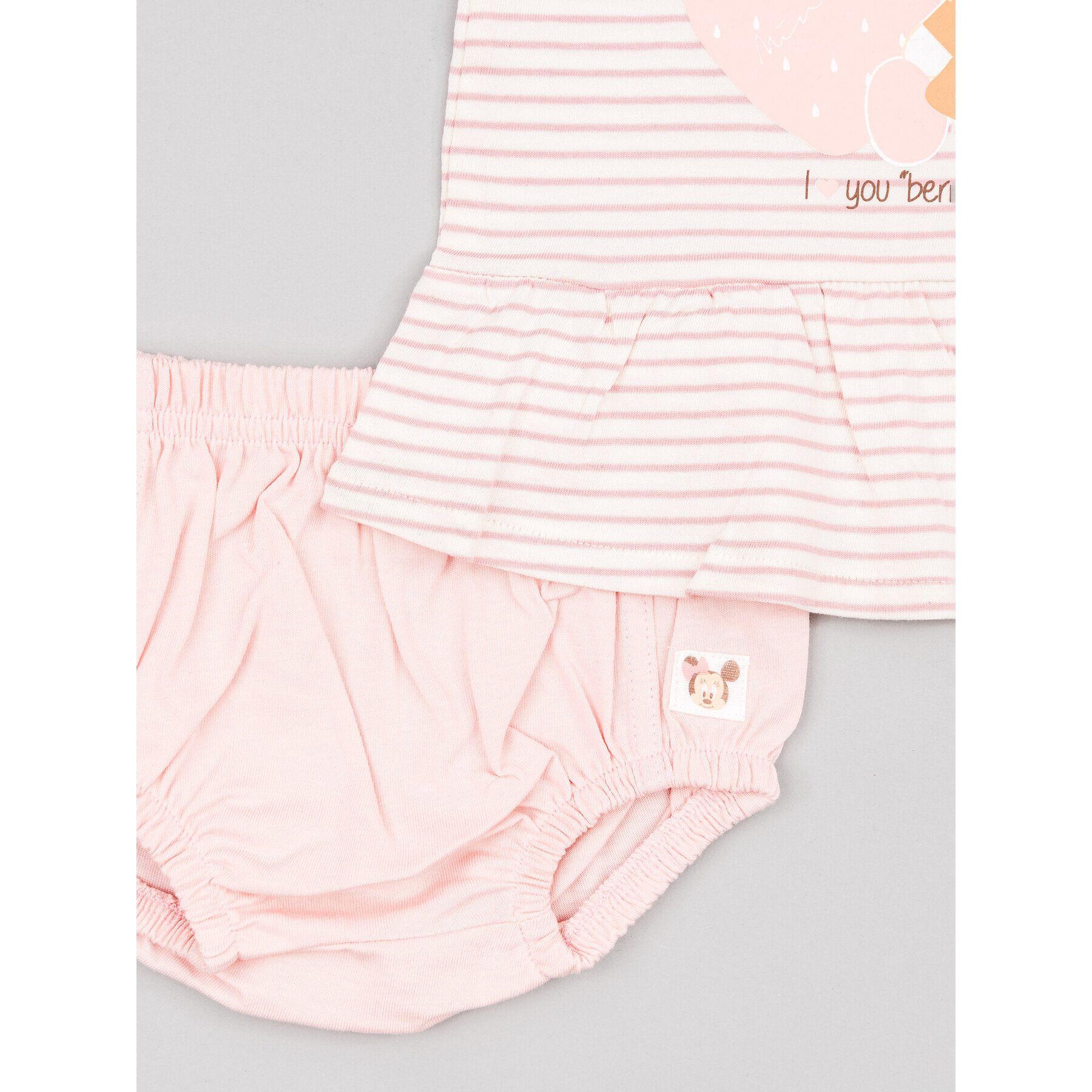 Zippy Set tricou și pantaloni scurți Myszka Minnie ZNGAP0602 23008 Roz Regular Fit - Pled.ro