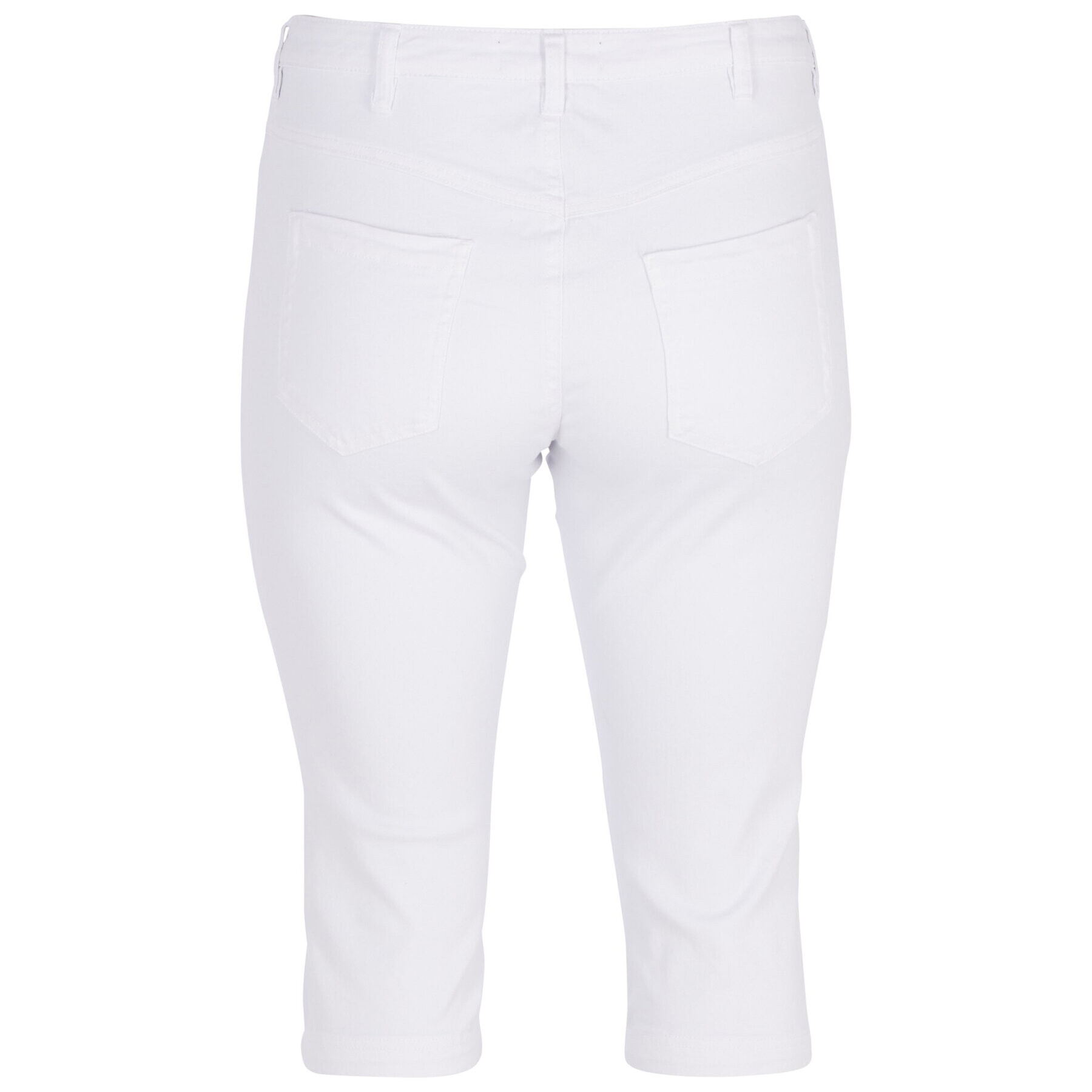 Zizzi Pantaloni scurți de blugi O10305H Alb Slim Fit - Pled.ro