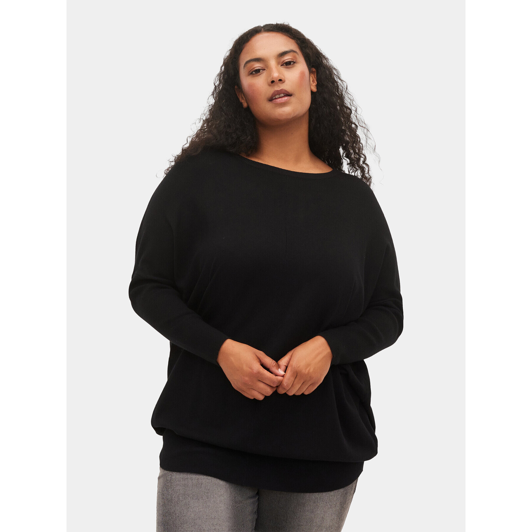 Zizzi Tunică M61099A Negru Regular Fit - Pled.ro