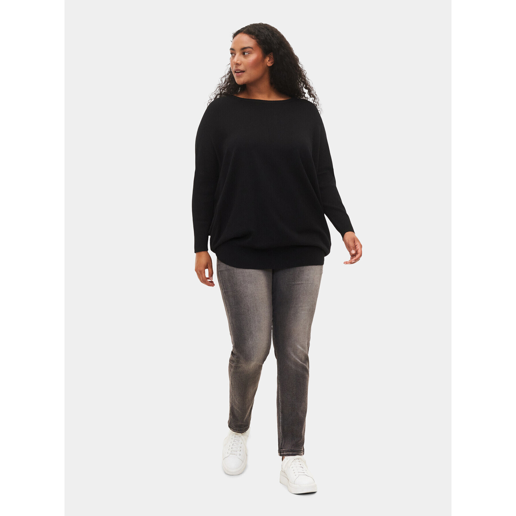 Zizzi Tunică M61099A Negru Regular Fit - Pled.ro