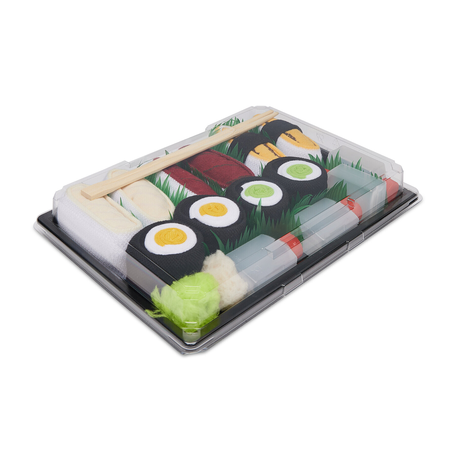 Rainbow Socks Set de 5 perechi de șosete lungi unisex Sushi Socks Box Tuna Tamago Omelette Butter Fish Cucumber Maki Turnips Maki Colorat - Pled.ro