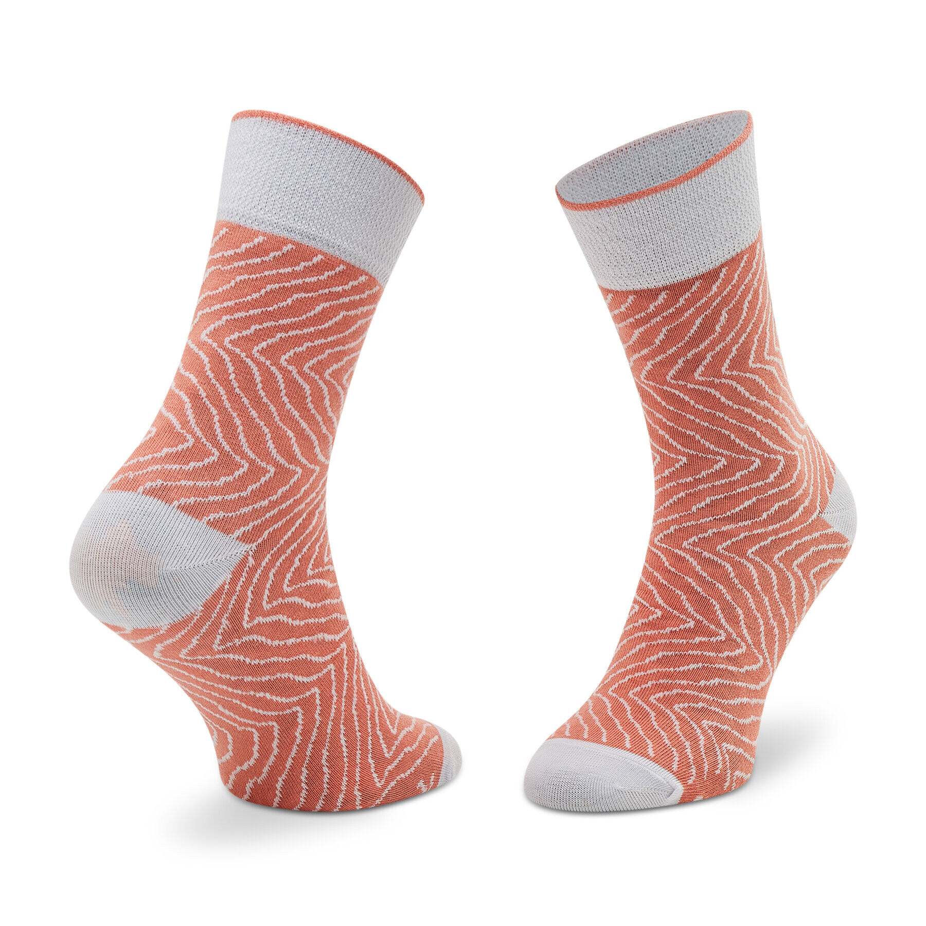 Rainbow Socks Set de 2 perechi de șosete lungi unisex Sushi Socks Box 1x Salmon Nigiri 1x Tamago Omelette Nigiri Colorat - Pled.ro