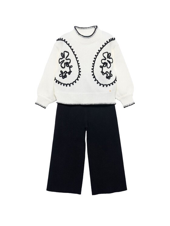 Abel & Lula Set pulover și pantaloni din material textil 5729 Regular Fit