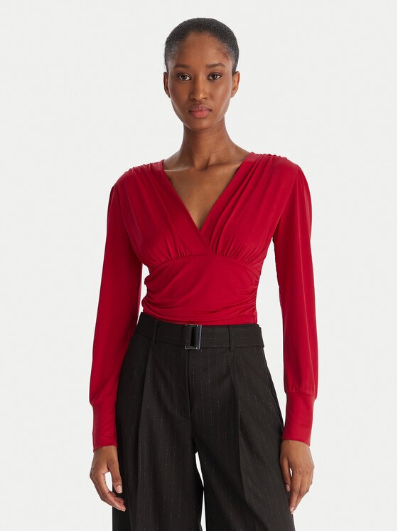 Access fashion Body 54-2018-324 Roșu Slim Fit
