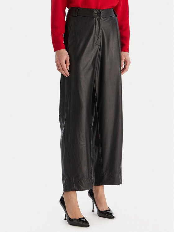 Access fashion Pantaloni din imitație de piele 54-5132-188 Regular Fit