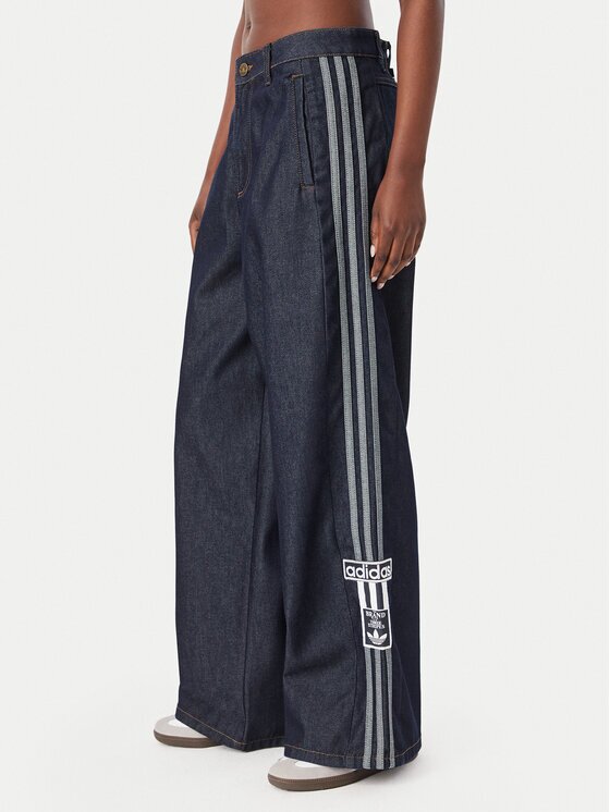 adidas Blugi Adibreak Mid Rise Wide Leg Denim Pant KT2650 Wide Leg