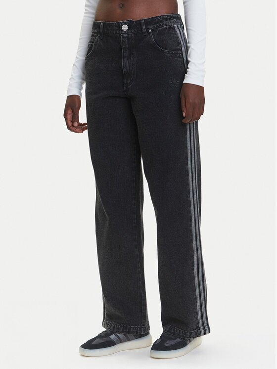 adidas Blugi adicolor Denim 3-Stripes JD3109 Loose Fit