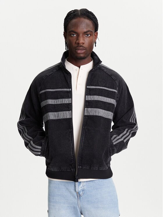 adidas Bluză adicolor First Black Denim JW5883 Regular Fit