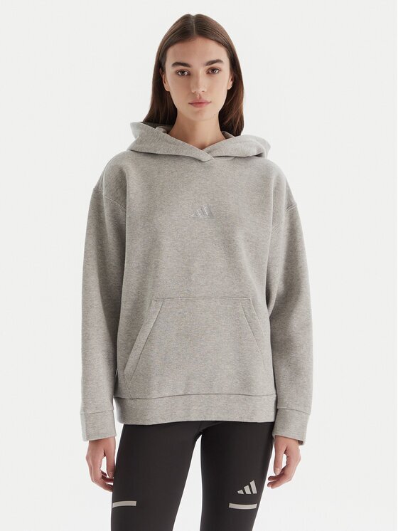 adidas Bluză ALL SZN Holiday Glitter Fleece JV5757 Loose Fit