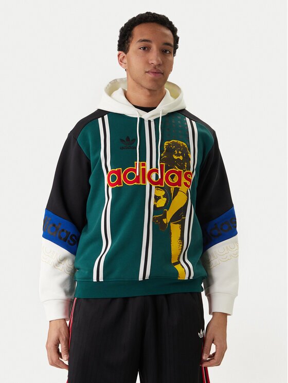 adidas Bluză Archive Football Graphic KD1438 Loose Fit