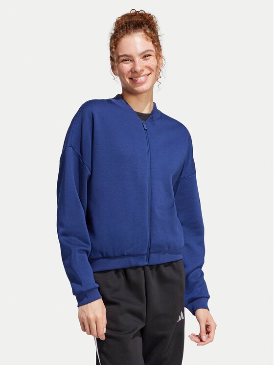 adidas Bluză Essentials Contemporary Logo JD9968 Loose Fit