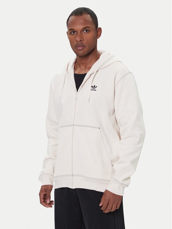 adidas Bluză Essentials Trefoil JW0968 Écru Regular Fit