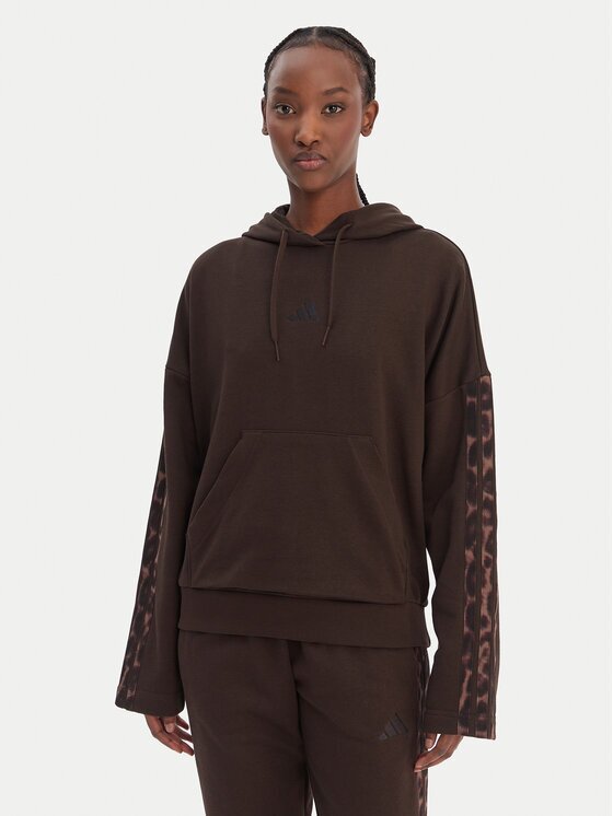 adidas Bluză Seasonal Essentials Leopard Print KA4683 Loose Fit