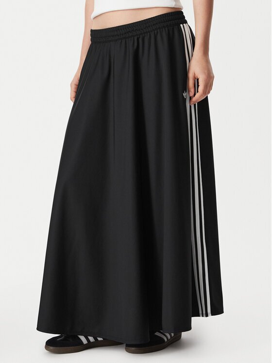 adidas Fustă midi Firebird Skirt KR6663 Negru Regular Fit