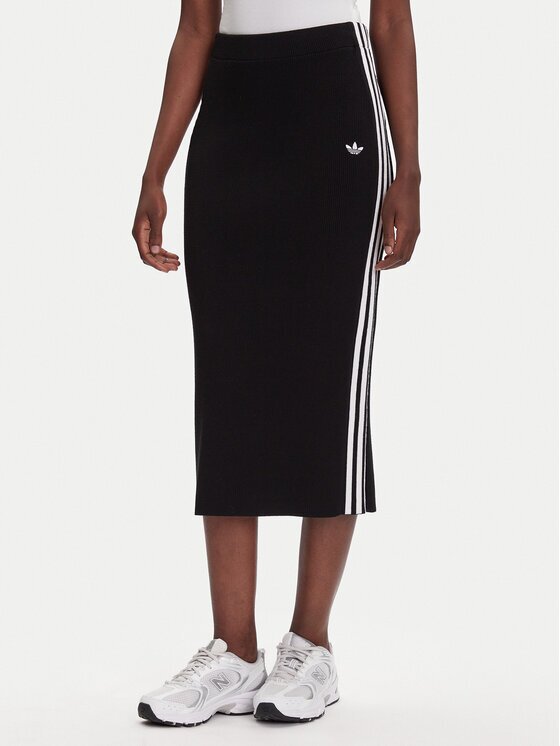 adidas Fustă tip creion adicolor Knit 3-Stripes JW2661 Regular Fit