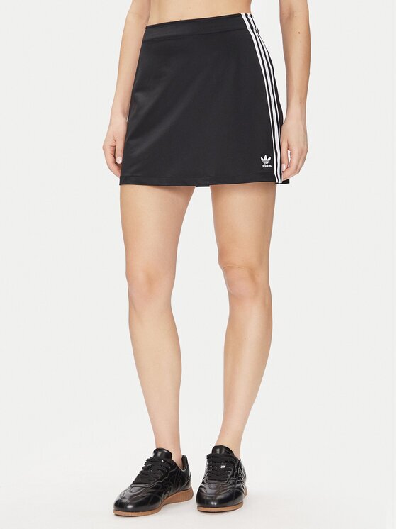adidas Fustă trapez adicolor 3-Stripes JD0281 Regular Fit