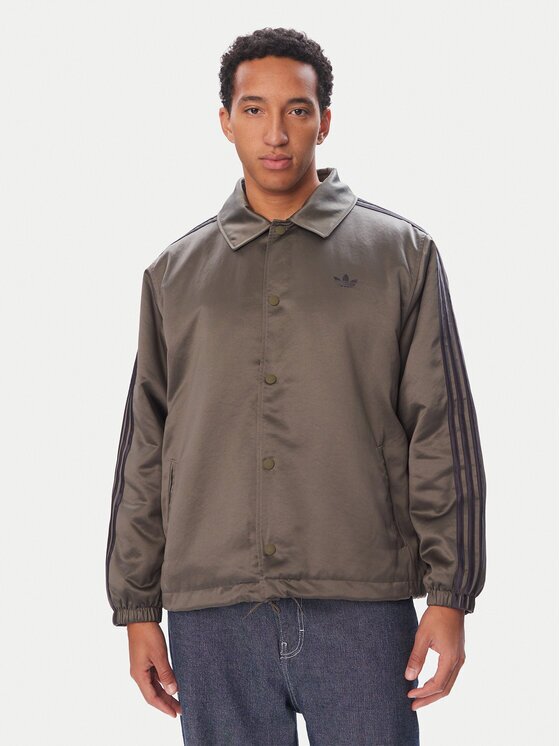 adidas Geacă 3 Stripes Satin HZ3804 Loose Fit