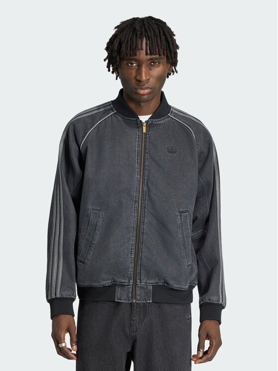 adidas Geacă de blugi Sst Denim Track Top IB6948 Regular Fit
