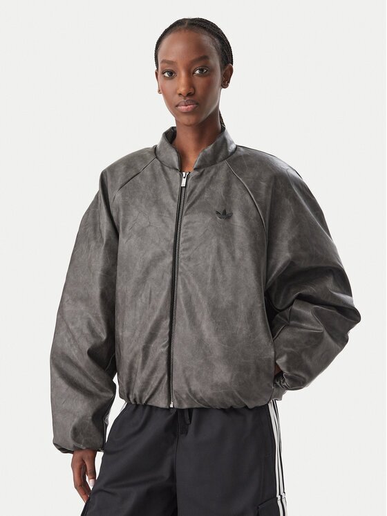adidas Geacă din imitație de piele Sst Cropped KT4240 Regular Fit
