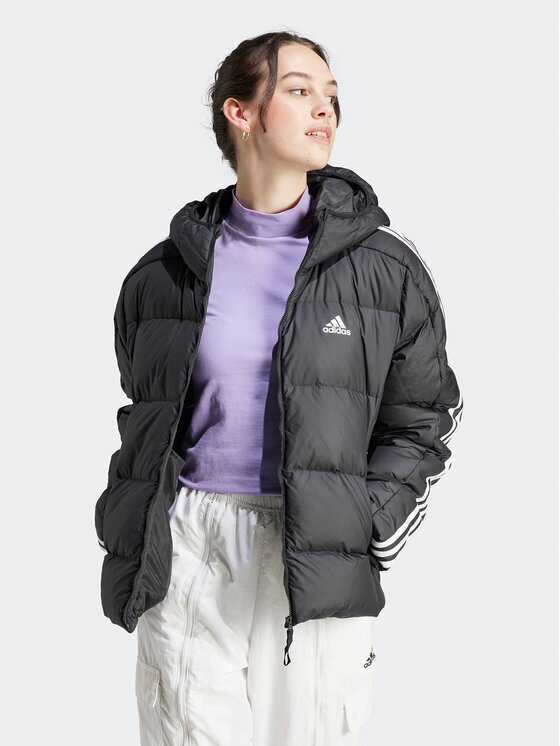 adidas Geacă din puf Essentials 3-Stripes Mid Down HZ8483 Regular Fit