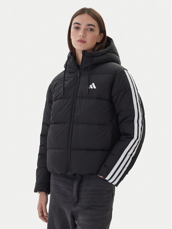 adidas Geacă din puf Essentials Climawarm 3-Stripes JW3429 Loose Fit