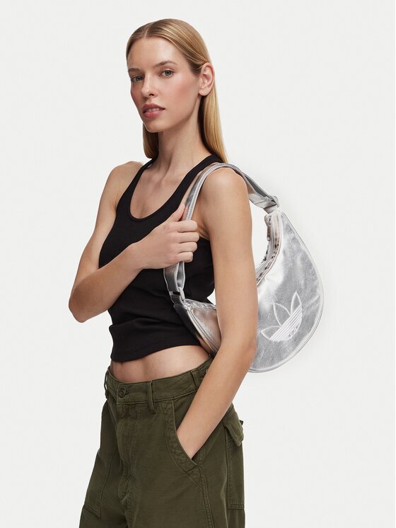 adidas Geantă Adicolor Half Crescent Bag Metallic Pu KR1562