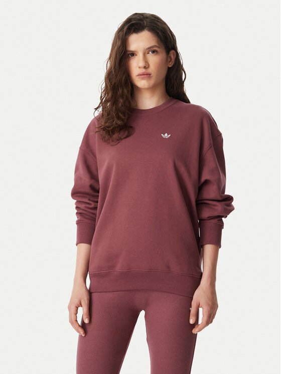 adidas Hanorac Essentials Crew Long Fleece Sweatshirt KT2279 Regular Fit