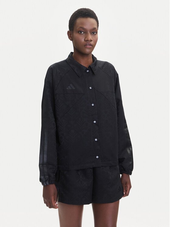 adidas Jachetă cămașă Tiro x Common Goal Coaches JL7647 Negru Loose Fit