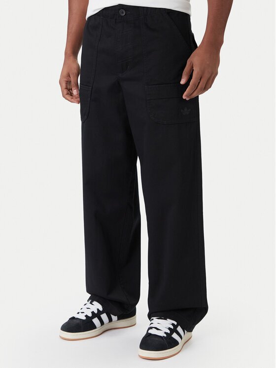 adidas Pantaloni din material Premium Essentials JY2636 Loose Fit