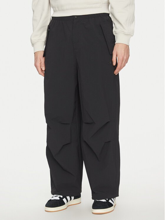 adidas Pantaloni din material Premium Essentials Utility Parachute JD2111 Loose Fit