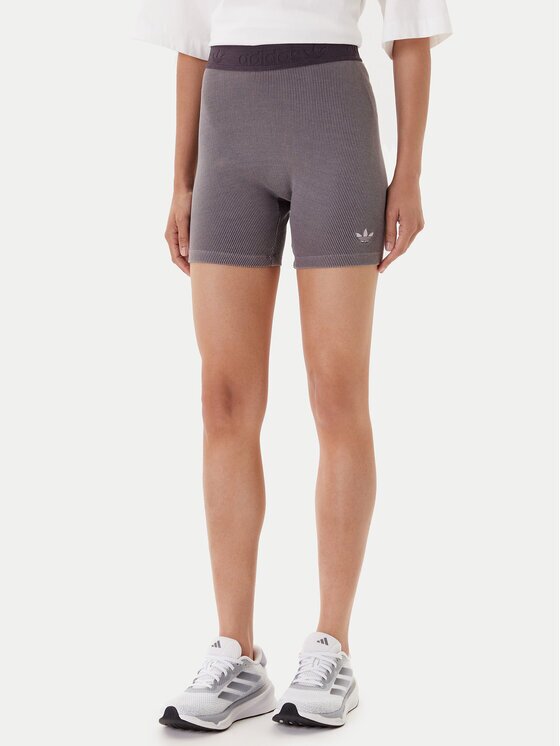 adidas Pantaloni scurți ciclism Essentials Rib JW3592 Slim Fit