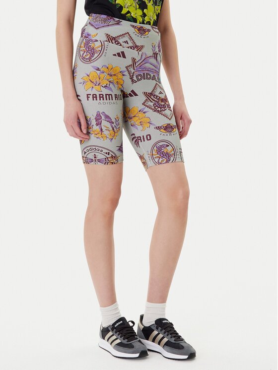 adidas Pantaloni scurți ciclism Farm Bike JM8345 Slim Fit