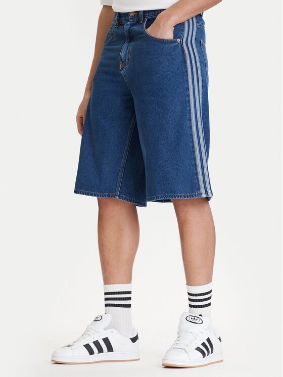 adidas Pantaloni scurți de blugi adicolor Firebird KD1500 Loose Fit
