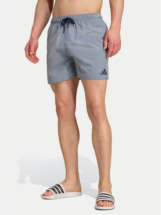 adidas Pantaloni scurți pentru înot Seersucker Stripy JX2674 Regular Fit