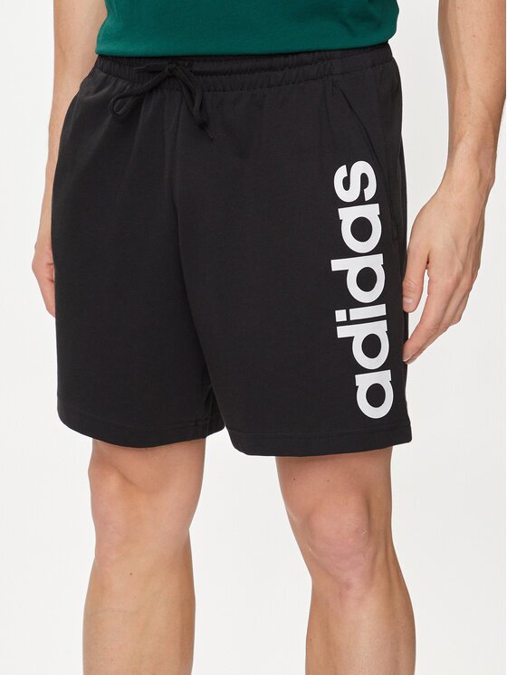 adidas Pantaloni scurți sport AEROREADY Essentials Single Jersey Linear Logo Shorts IC0062 Regular Fit