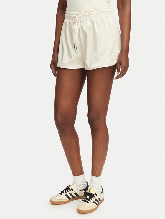 adidas Pantaloni scurți sport Pearl Jacquard KE3423 Écru Loose Fit