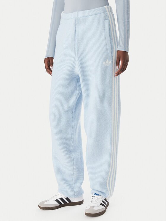 adidas Pantaloni trening Adiluna Season 2 X Jennie Knitted Loose Joggers LD8917 Relaxed Fit