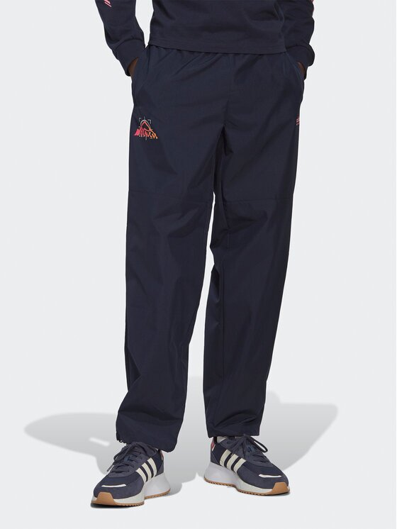 adidas Pantaloni trening Adventure Ride HK4979 Bleumarin Loose Fit